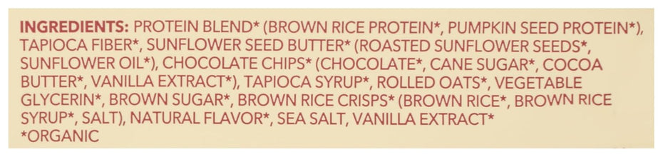 A close-up of a beige ingredient list printed in black text on a light tan background.