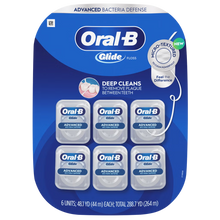 Oral-B Glide Advanced Bacteria Defense Floss 6 Count - micro-textured floss front