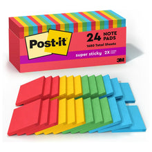 Post-it Sticky Notes, Assorted 24 Sticky Note Pads, 3 x 3