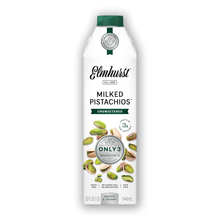 Elmhurst 1925 Pistachio Milk Unsweetened - 32 Ounce (Pack of 6) Dairy-Free, Gluten-Free, Vegan, Kosher, Shelf Stable Milk Made with Water & Pistachios for Healthier, Simpler Plant-Based Alternatives