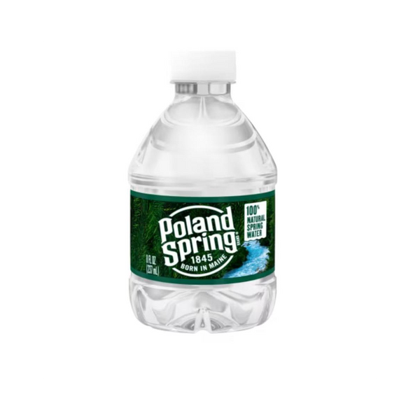 Poland Spring mini 8 fl oz natural spring water bottle
