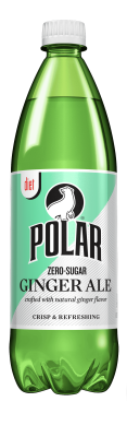 Polar Diet Ginger Ale zero sugar 1 liter single bottle