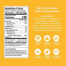 UNREAL Dark Chocolates Crispy Quinoa 5 oz - ingredients and allergen panel
