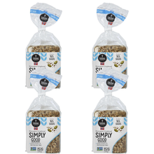 Sigdal Bakeri Simply Good Norwegian Crispbread | Good Source of Protein & Fiber | Non GMO | Contains 76% Seeds | 8.29 oz (235g) (Pack of 4)