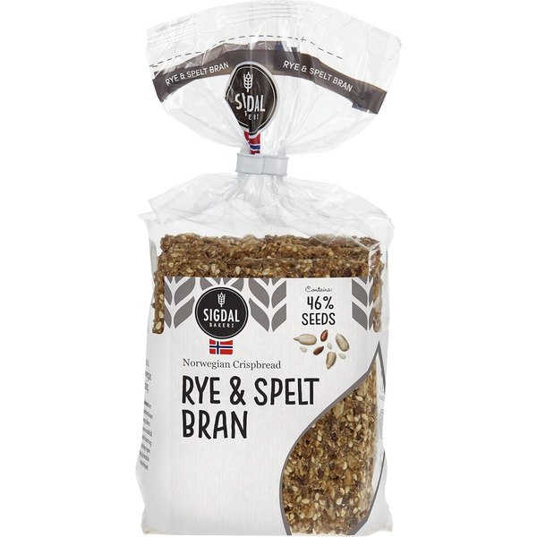 Sigdal 8.29 oz Rye & Spelt Bran Wholegrain Crispbread
