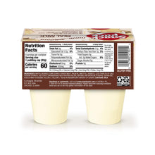 Snack Pack Sugar Free Vanilla Pudding Cups 13 oz - nutrition facts label back of box