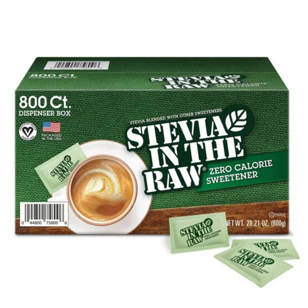 Stevia In The Raw Zero Calorie Sweetener Packets, Natural Stevia Extract Sweetener, 800 Count