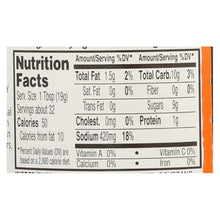 Soy Vay Hoisin Garlic Marinade & Sauce back label with ingredients and nutrition facts