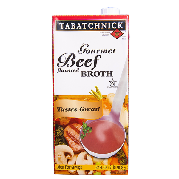 Tabatchnick Shelf Stable Beef Broth – Rich, Slow-Simmered Flavor for Cooking, Soups & Sauces – 32 oz Carton