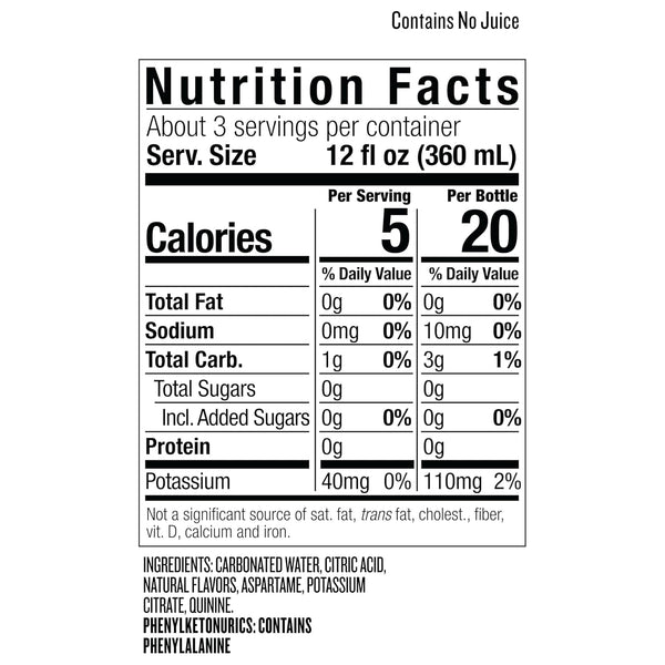 Polar Beverages Diet Tonic Water with Lime, 33.8 fl oz (1 Liter) – Zero Calorie, Refreshing Lime-Flavored Tonic ( Pack Of 6 )