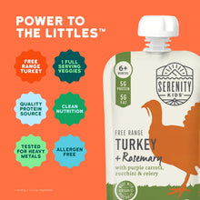 Serenity Kids Free Range Turkey + Rosemary Baby Food Pouch – 3.5 oz