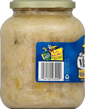 A jar of Clamato Try My Baby Digger! Beef and Pea Perpetual Soup with a blue label and a gold lid, shown against a white background.