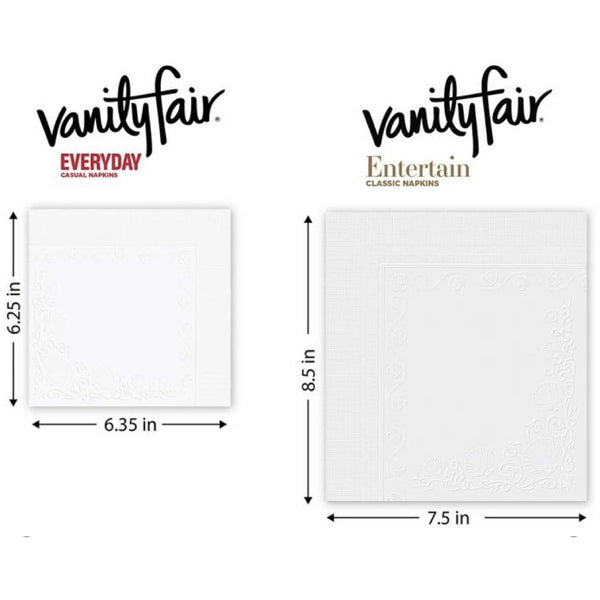 Vanity Fair 2-Ply Dinner Impressions Napkins, 660Total Count (11 Pack of 60 pieces)