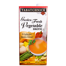 Tabatchnick Garden Vegetable Broth – Plant-Based, Slow-Simmered Flavor for Soups, Cooking & Sauces – 32 oz Carton