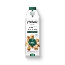 Elmhurst 1925 Unsweetened Walnut Milk - 32 Ounce Dairy-Free, Gluten-Free, Vegan, Kosher, Shelf Stable Milk Made with Water & Walnuts for Healthier, Simpler Plant-Based Alternatives