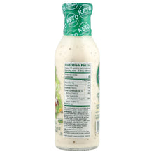 Walden Farms Ranch Dressing nutrition facts and ingredients label