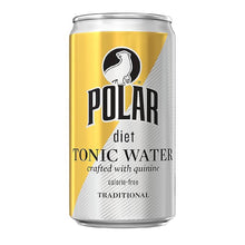 Polar Diet Tonic Water, Quinine Flavored Diet Sparkling Mixer, 7.5 oz Cans, 24 Pack