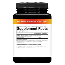 Youtheory Total Body Turmeric 90 capsules Supplement Facts Longvida curcumin and ginger
