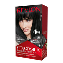 Revlon Colorsilk #10 Black, Permanent Hair Color, with 100% Gray Coverage, Ammonia-Free, Keratin and Amino Acids
