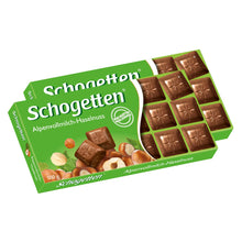 Schogetten Alpine Milk Chocolate with Hazelnuts Bar Candy Original German Chocolate