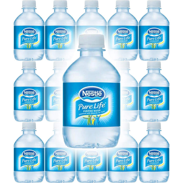 Nestle Water, Pure Life, Purified Water, 8 Fl Oz (Pack of 15, Total of 120 Fl Oz)