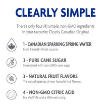 Clearly Canadian - Sparkling Spring Water Beverage - Case of 12 Bottles