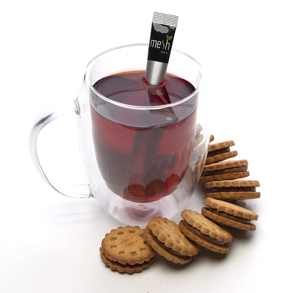 Mesh Black Stick Tea | 48 Sticks (3 Pack of 16) | Premium Instant Tea